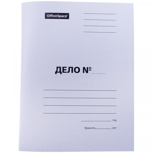 Скоросшиватель Дело 300г/м2 OfficeSpace А-SD30М_345 /158527 мелов белый