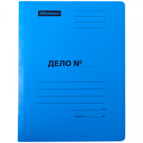 Скоросшиватель Дело 300г/м2 OfficeSpace А-SD30В_3174/195077 мелов синий
