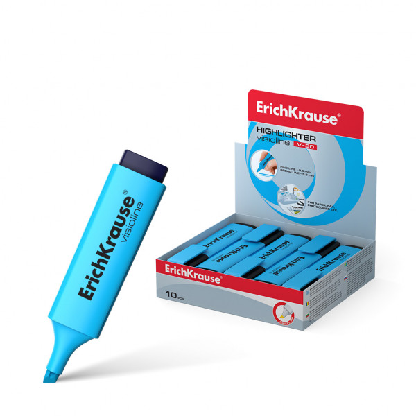 Текстовыделитель ERICH KRAUSE V-20 30944 голубой