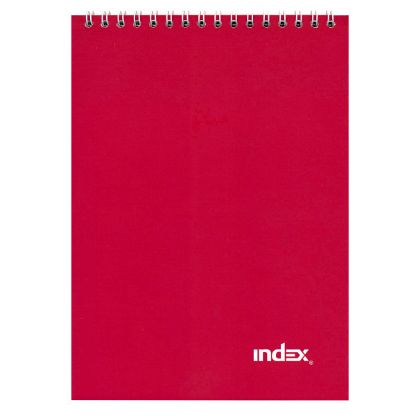 Блокнот спир INDEX А5 INLcl-5/40r красный
