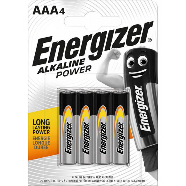 Батарейки LR03 ENERGIZER Alkaline Power BL4 247893/890744
