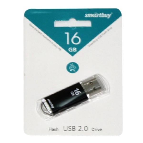 Флэш-диск 16Gb Smartbuy V-Cut Black 000261