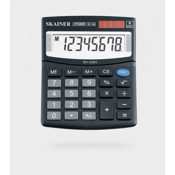 Калькулятор SKAINER SK-308II 8 разряд, 2 питание