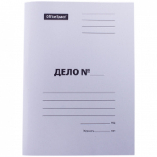 Скоросшиватель Дело 320г/м2 OfficeSpace 158526 немел белый