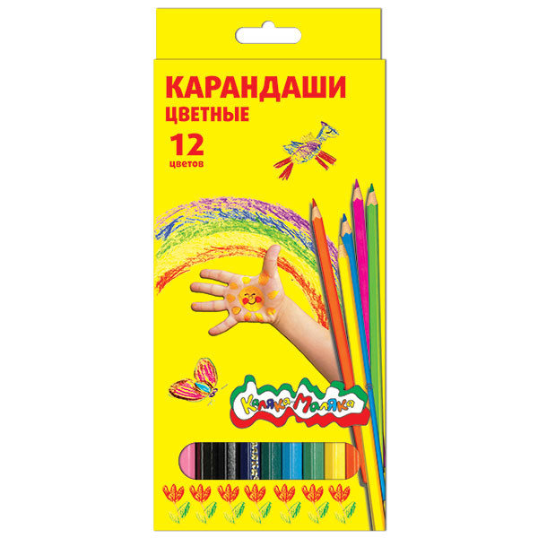 Карандаши 12цв Каляка-Маляка ККМ12 шестигранные 3+