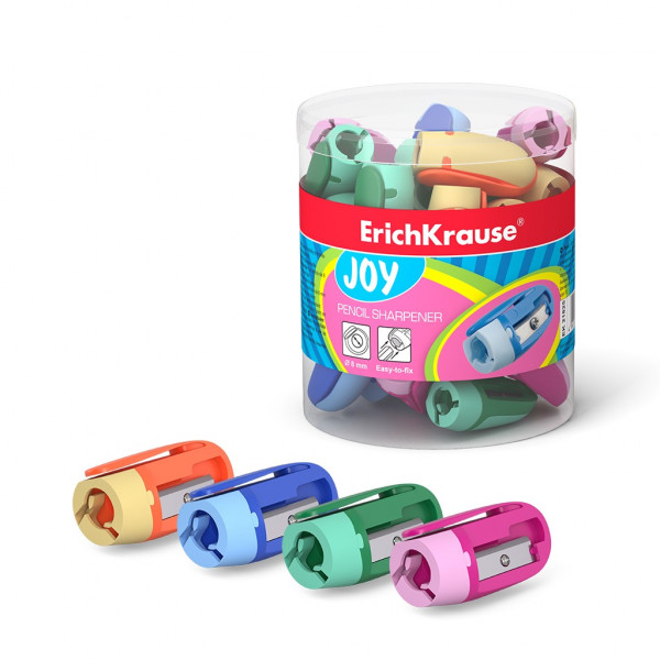 Точилка пластик 1 отв. ERICH KRAUSE Joy 21825