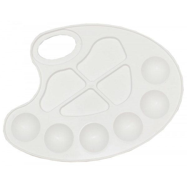 Палитра Проф-Пресс РП-4553 Художника белая 44шт/уп