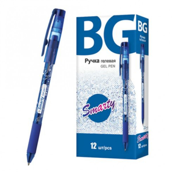 Ручка гелевая BG RGg 3920 SMARTY 0.5 синий 12/144/1728 шт в упак