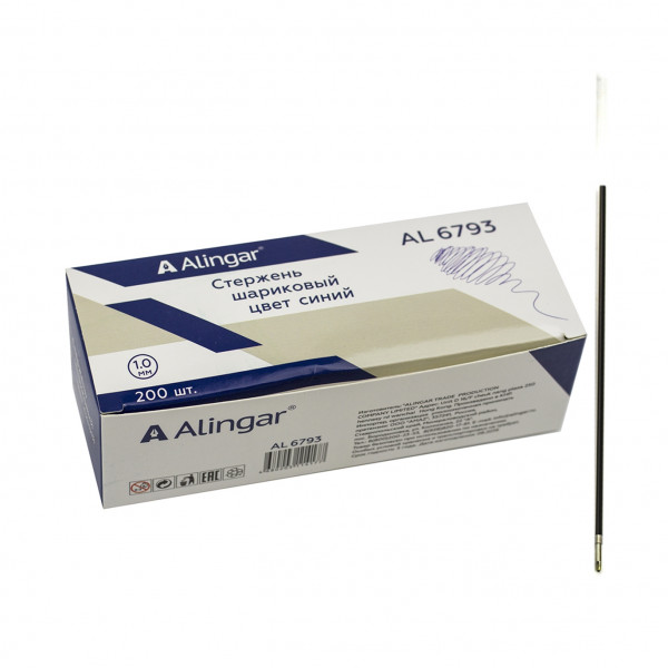 Стержень шариковый 152мм ALINGAR AL-6793 1.0мм Корвина CARVINA синий