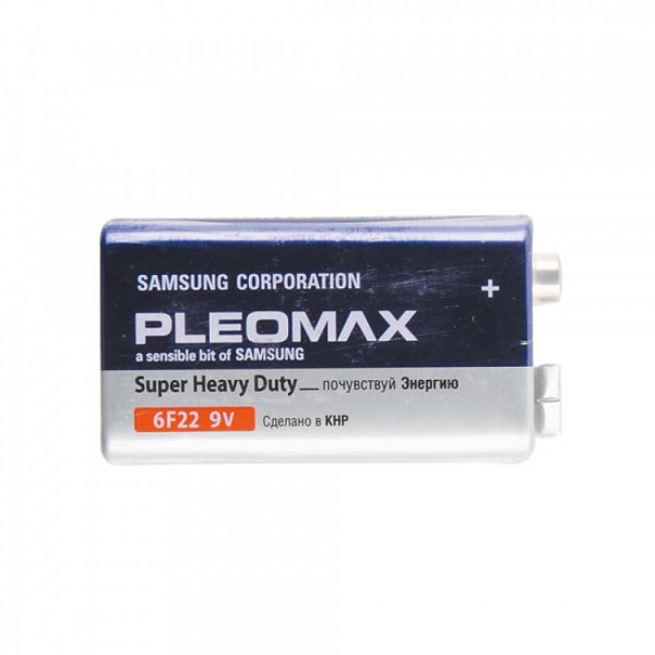 Батарейки Крона 6F22 PLEOMAX SR1 zinc 328105