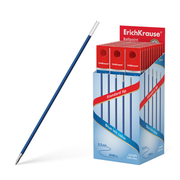 Стержень шариковый ERICH KRAUSE R-301 Stick 46963 140 мм 1 мм синий