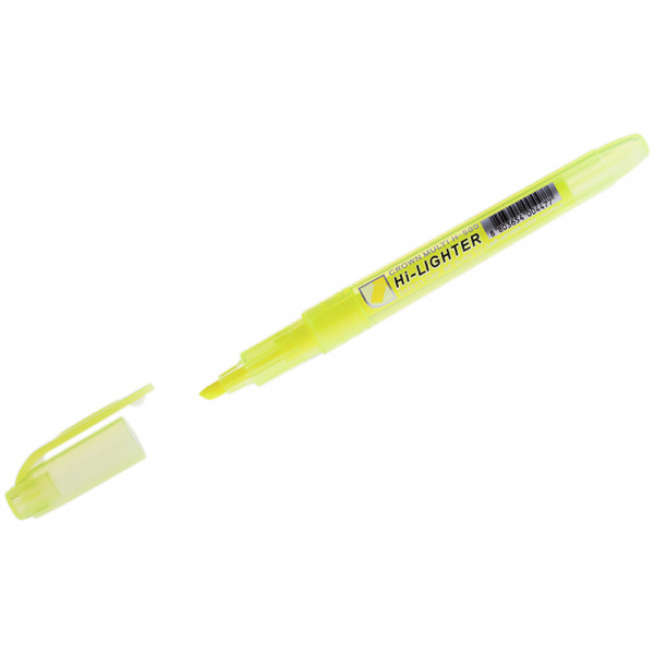 Текстовыделитель желтый 1-4мм Crown Multi Hi-Lighter H-500 скошенный