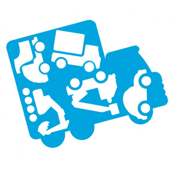 Трафарет фигурный ЛУЧ 18С 1210-08 Автомобили