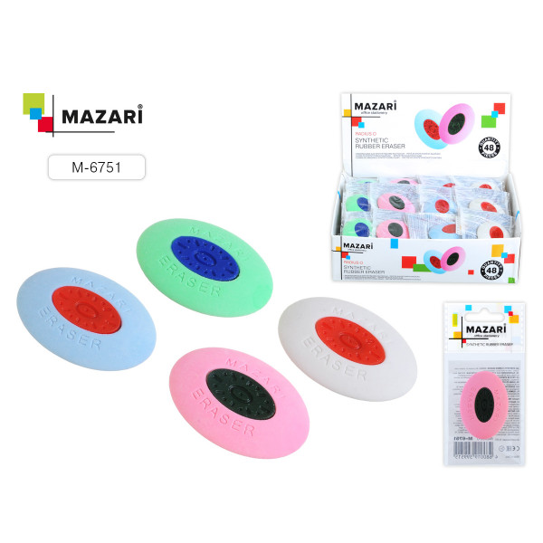 Ластик MAZARI М-6751 Radius O овальный 40мм