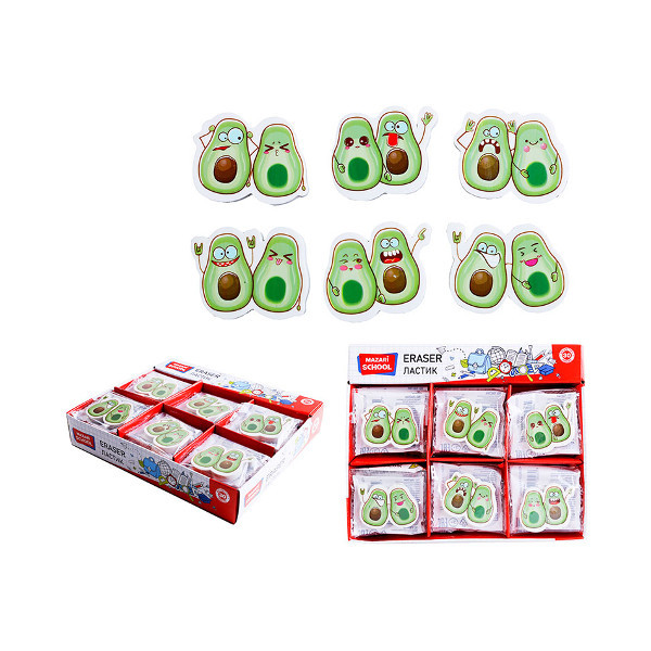 Ластик MAZARI М-8507 Couple of Avocados 30шт/уп