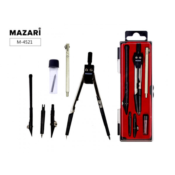 Готовальня 6пр MAZARI M-4521