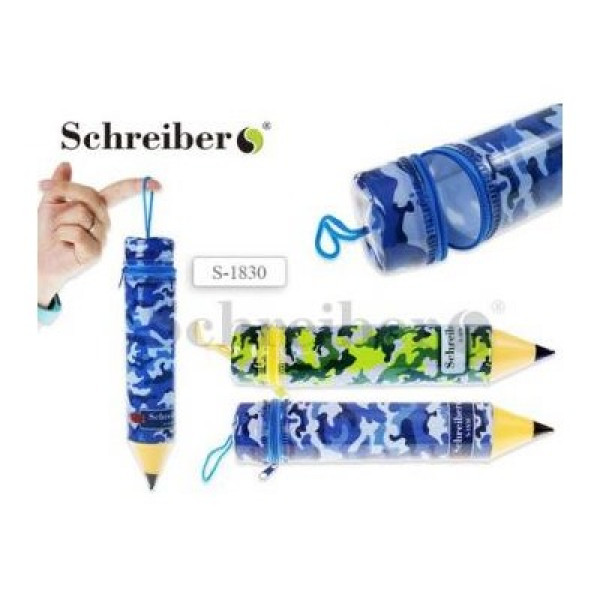 Пенал-карандаш пластик Schreiber S-1830 Хаки