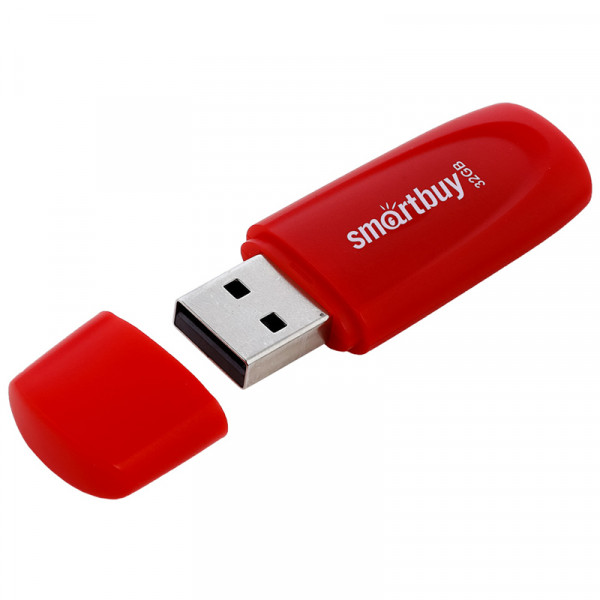 Флэш-диск 32Gb SmartBuy Scout Red SB032GB2SCR красный 094116