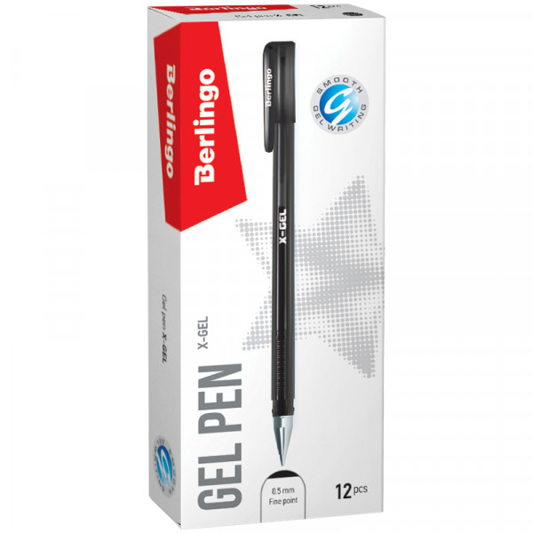 Ручка гелевая 0.5 Berlingo CGp_50120 X-Gel черная