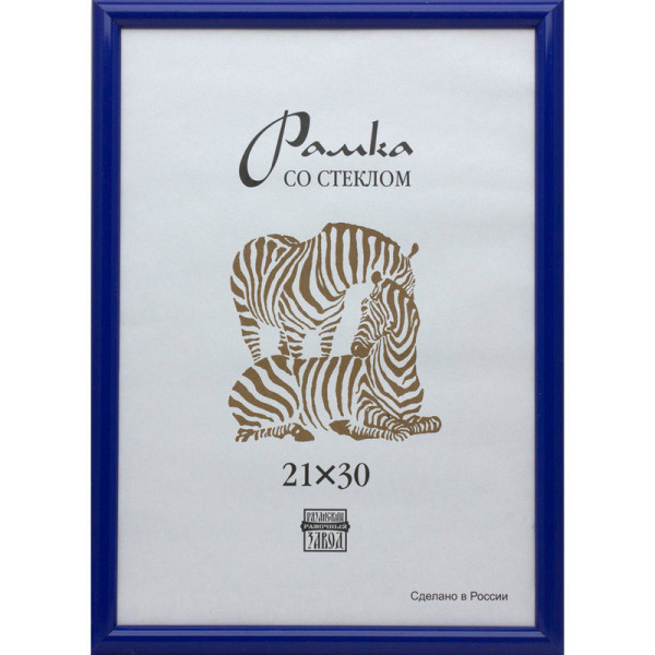 Фоторамка Зебра 21*30см Р681 PR №3864 синяя (пластик)