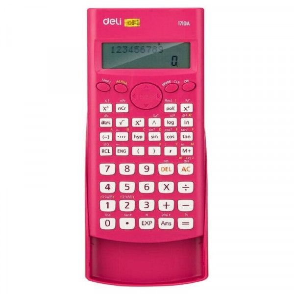 Калькулятоp 12 разр инженерн DELI E1710A/RED красный