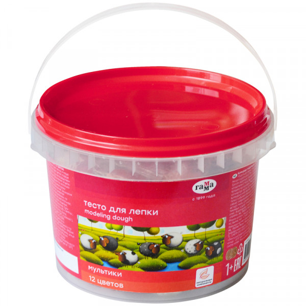 Тесто для лепки 12цв Гамма Малыш 150722_02 12*25гр