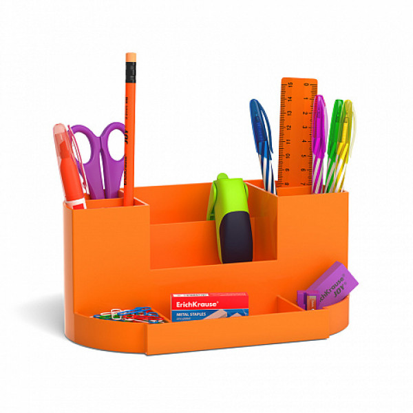 Набор настольный ERICH KRAUSE Victoria Neon Solid 53265 оранжевый