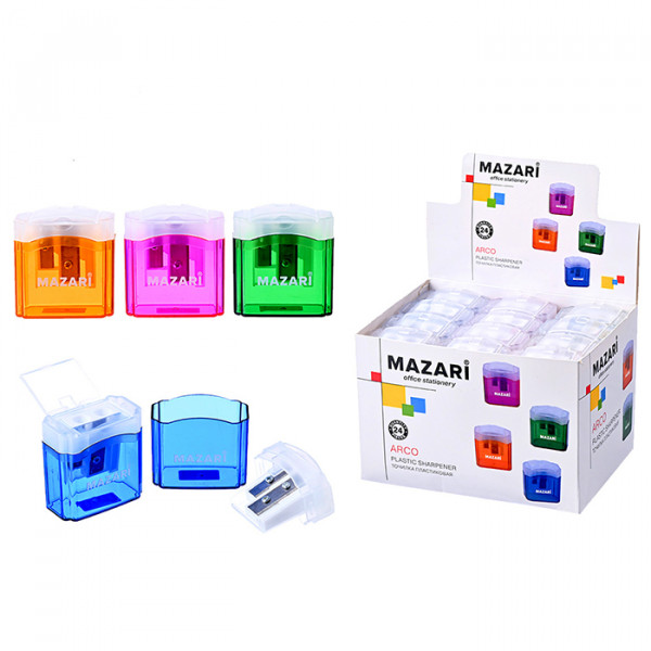 Точилка пластик 2 отв MAZARI М-3028 Arco
