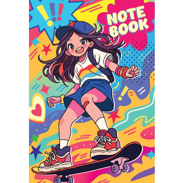 Блокнот Проф-Пресс MyArt Аниме Notebook На скейте