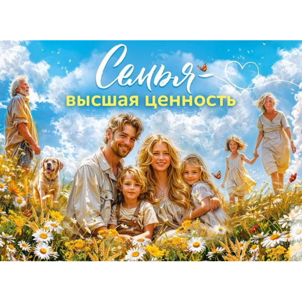 Плакат А2 Семья-высшая ценность (941) 84.941