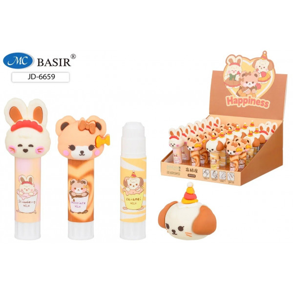Клей-карандаш 9гр BASIR JD-6659 Животные