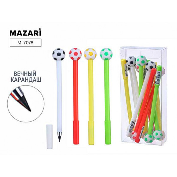 Карандаш ч/гр Вечный MAZARI М-7078 Мячи