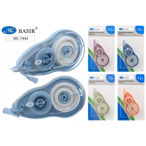 Корректирующая лента 5мм*12м BASIR МС-7442