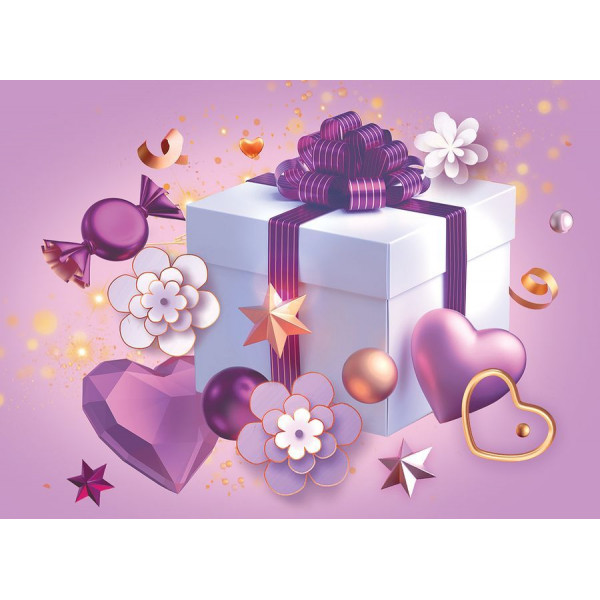 Конверт для подарочного сертификата (170) 6800757 Сердечки и подарки