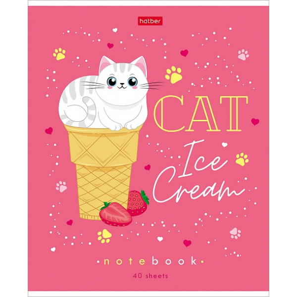 Тетрадь 40л ХАТБЕР 40Т5лВ1 Волшебное мороженое
