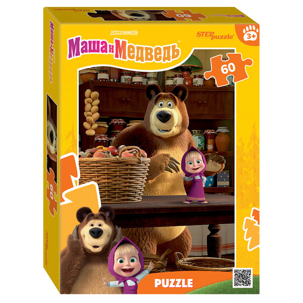 Пазлы 60 STEP PUZZLE 81256 Маша и Медведь Лесные истории