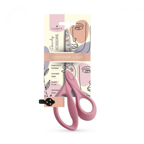 Ножницы 170мм LOREX LXSCPC17-CL PEACHY CONTOUR LOVE