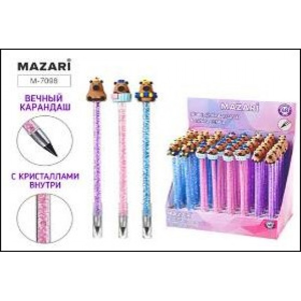 Карандаш ч/гр Вечный MAZARI М-7098 Капибары
