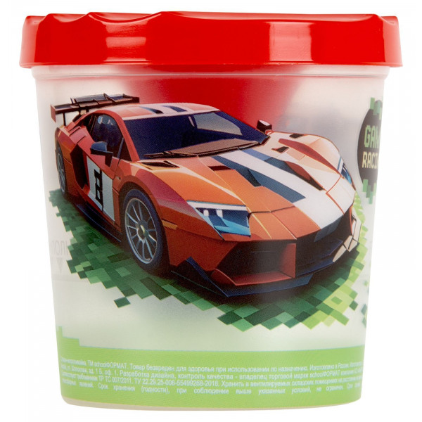 Стакан-непроливайка Schoolformat МАЙНКАР 250 мл красный с принтом