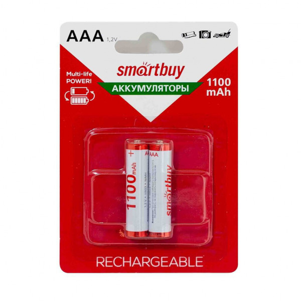 Аккумулятор SmartBuy SBBR-3A02BL1100 R03 (AАA) 1100 mAh