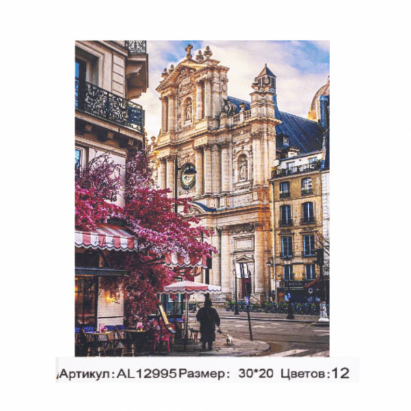 Живопись по номерам 20*30 ALINGAR AL-12995 Уютная улочка