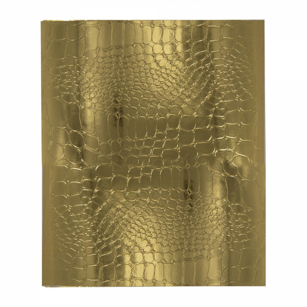 Тетрадь бумвинил 48л ALINGAR AL-12394 Gold Croco metallic