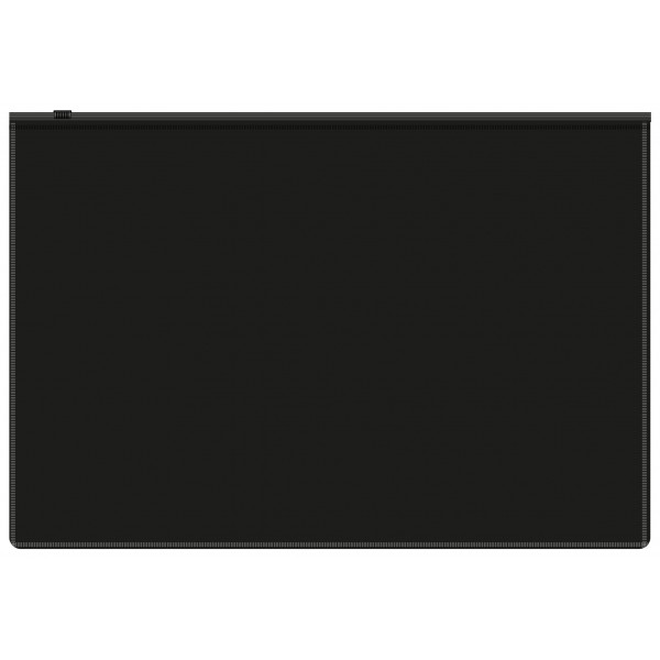 Папка на молнии А4 150мкр Бюрократ ZIP ВРМ4А2BLCK черная