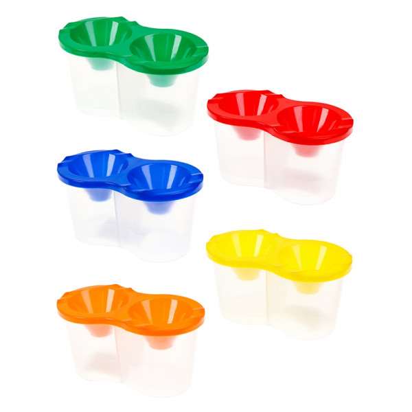 Стакан-непроливайка двойной Проф-Пресс С-8999 Стандарт ассорти-2