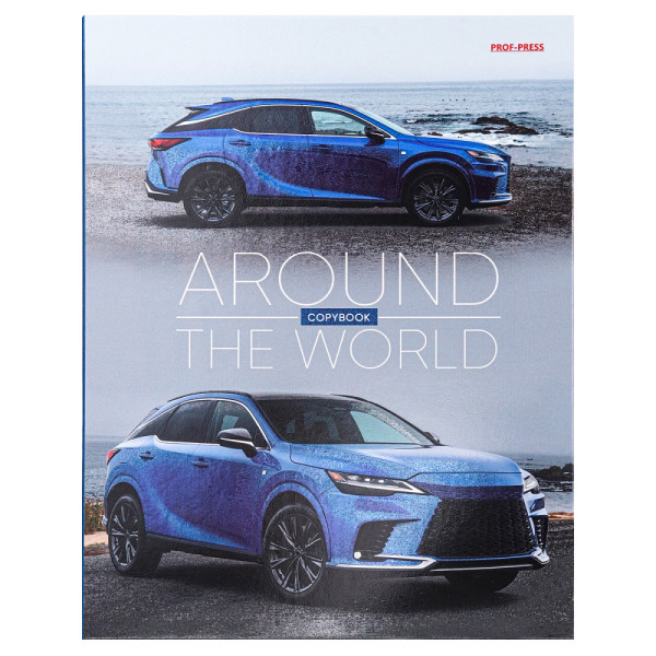 Тетрадь на кольцах 120л Проф-Пресс 120-1564 Синий автомобиль-9