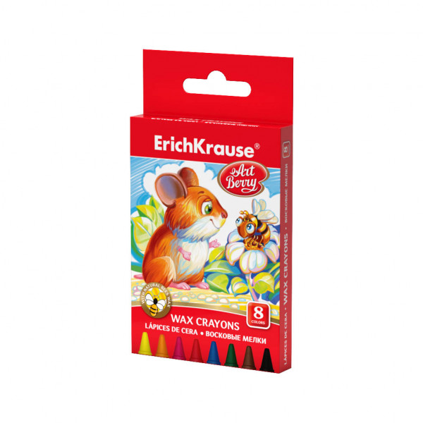 Карандаши восковые 8цв ERICH KRAUSE 58610 ArtBerry