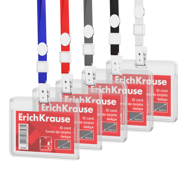 Бейдж гориз ERICH KRAUSE 62092 с лентой