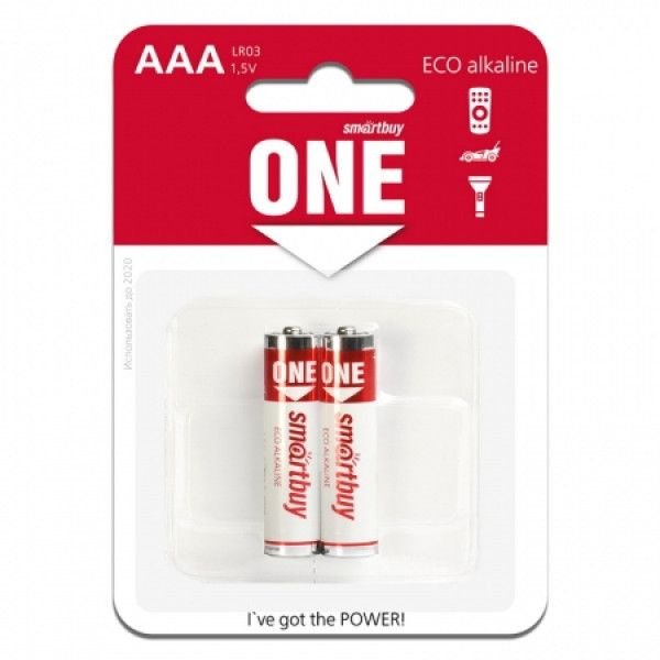 Батарейки LR03 SMARTBUY ONE alkalin BL2 047242