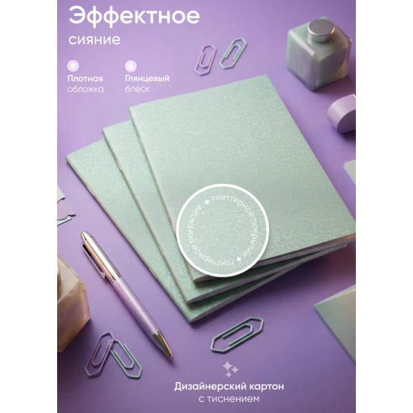 Тетрадь 48л ALINGAR AL-12413 Мятный