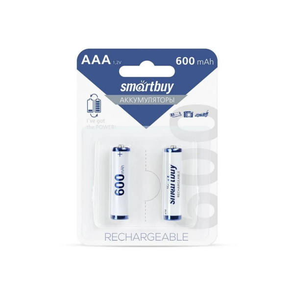 Аккумулятор SmartBuy SBBR-3A02BL 600 R03 (AАA) 600 mAh